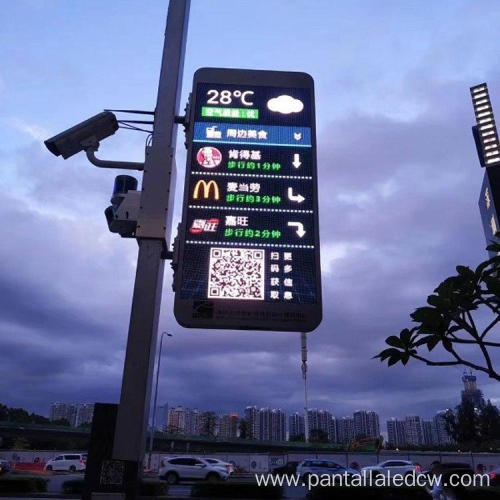 Outdoor Advertising P4 LED Street Pole Led Billboards